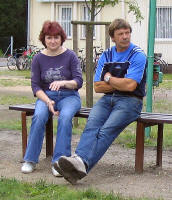Vergr��erung durch anklicken - stolze Eltern des einzigen M�dchens - Susann Panusch